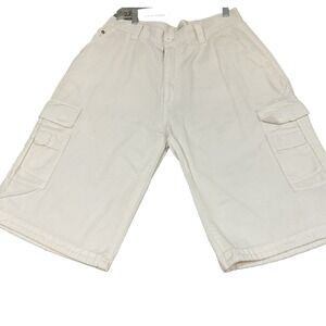 VTG Y2K Delf Cargo Baggy Cotton Long Shorts‎ Wide Loose Fit  Streetwear